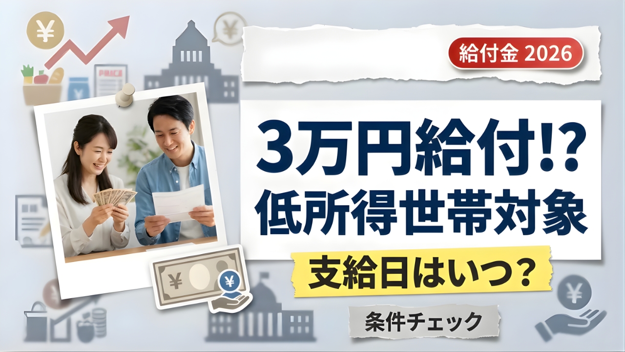10万円非課税給付金2026最新